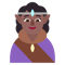 Woman Elf- Medium-Dark Skin Tone emoji on Microsoft